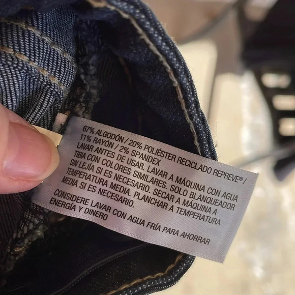 Cat & Jack Blue Super Skinny Adjustable Waist Jeans - Picture 7 of 7